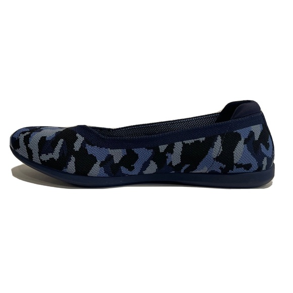 Clarks Carly Wish Ballet Flats Camo Blue Women's Mesh Slip On Shoes Size 8.5 NEW - Picture 5 of 14